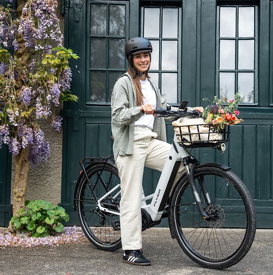 Vélo électrique utilisé dans le cadre du Forfait Mobilités Durables