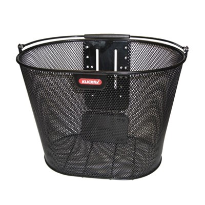 [ECOX002865] Klickfix Panier Avant "Oval Plus"noir, 18l
