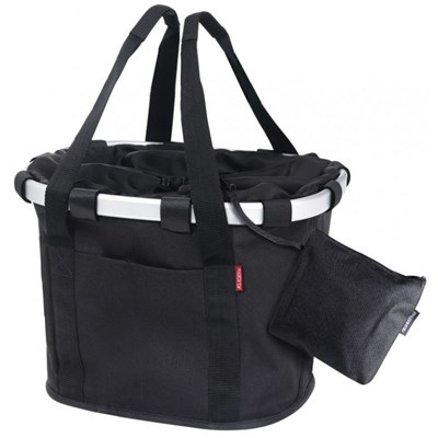 Klickfix Panier Avant "Bikebasket" noir, 15l