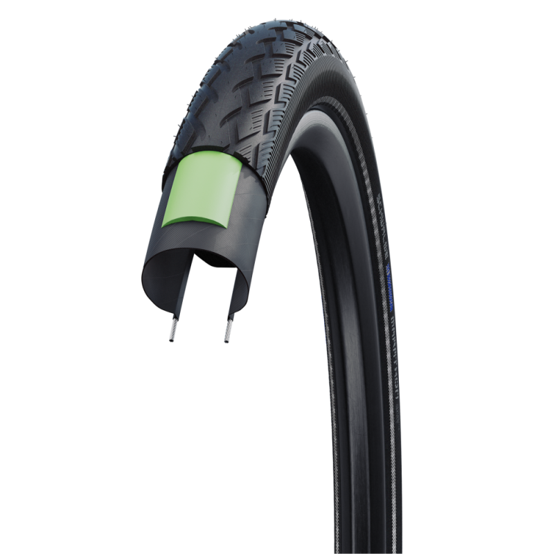 Schwalbe Pneu Marathon HS 420 28x1/8" 28-622 Noir Reflex