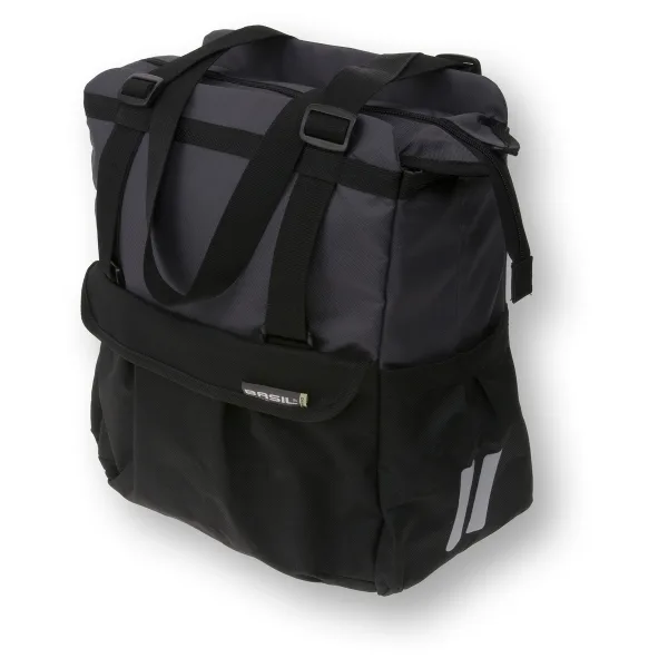 Basil Sac De Vélo Shopping 20L Noir-Anthracite XL — vélo électrique