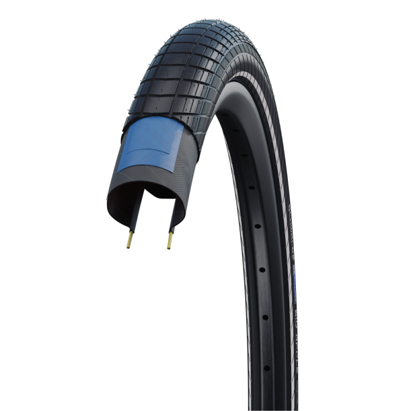 Schwalbe Pneu Big Apple  HS 430 26x2.15 55-559 noir réfléchissant 