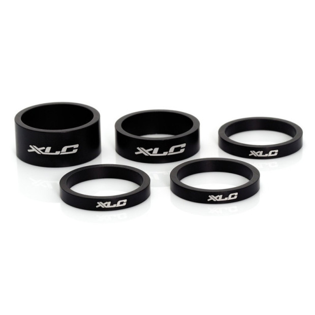 [ECOX110931] XLC AS-A02 SET 5 RONDELLES DE DIRECTION A-HEAD 1-1/8 NOIR MAT