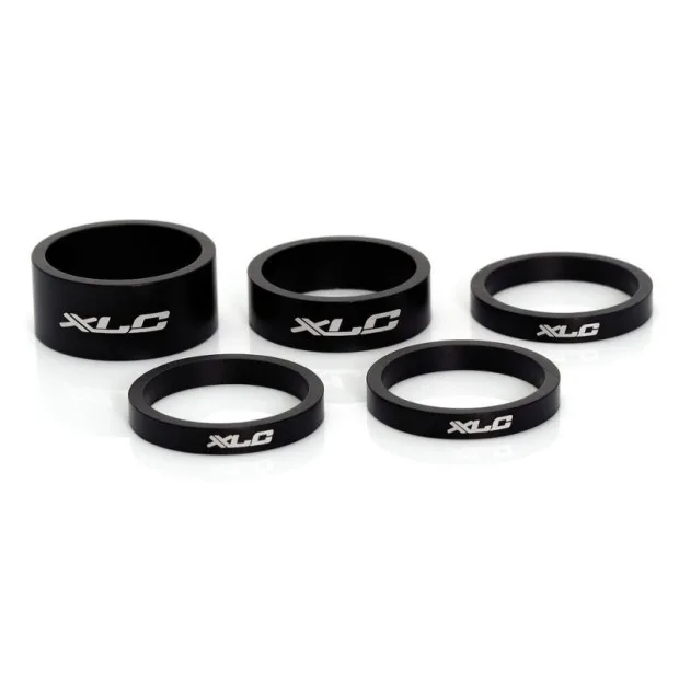 XLC AS-A02 SET 5 RONDELLES DE DIRECTION A-HEAD 1-1/8 NOIR MAT — vélo électrique