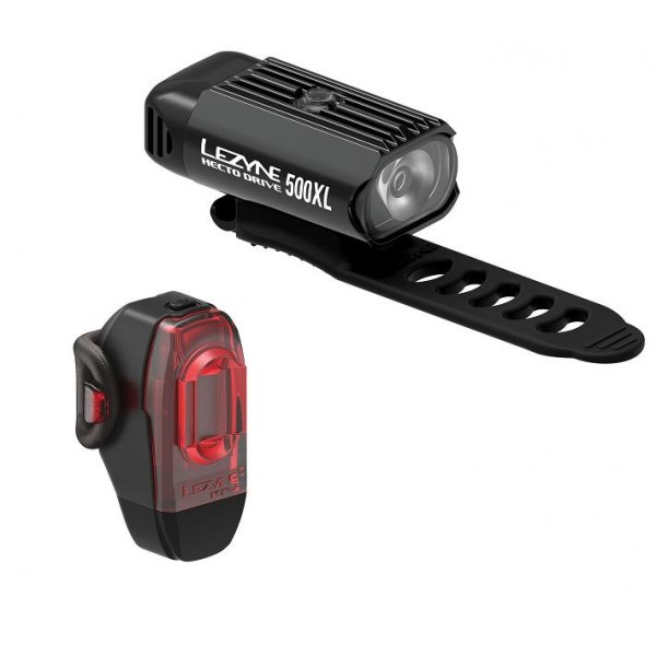 [ECOX132095] LED Lezyne Hecto Drive XL + KTV2 Avant Arrière (Noir)