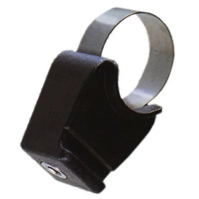 Adaptateur sacoche de selle Contour . Adaptateur compact pour montage sur tout type de tige de selle.L'accessoire se verrouille automatiquement dans l'adaptateur et se libère en appuyant sur une touche.système click, 2 colliers de serrage compatible avec toutes les tiges de selle Ø de 25-32 mm. — vélo électrique