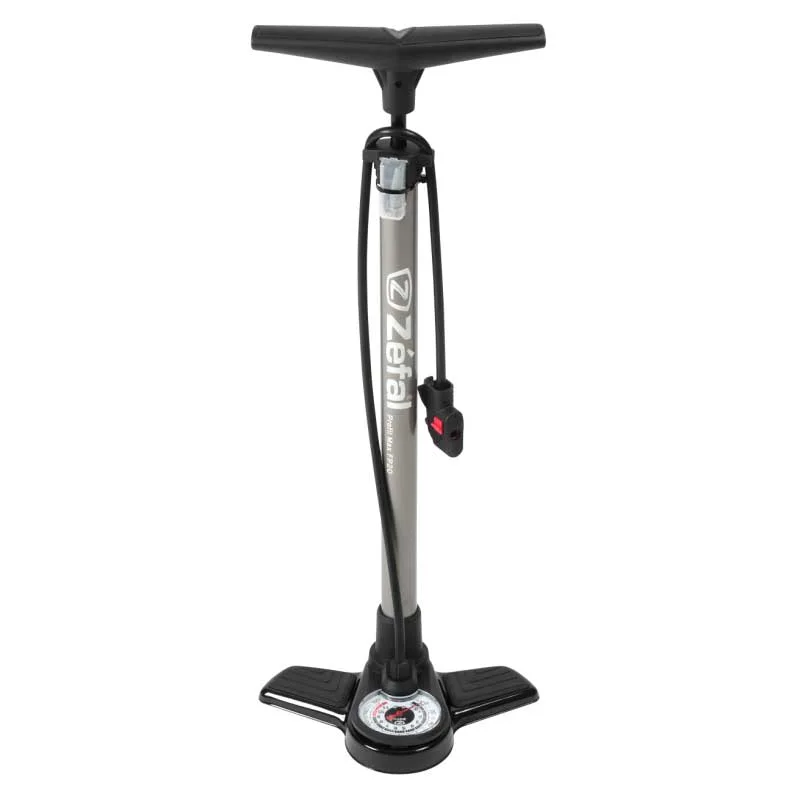 Zefal Pompe à pied Profil Max FP20 avec manomètre argent — vélo électrique
