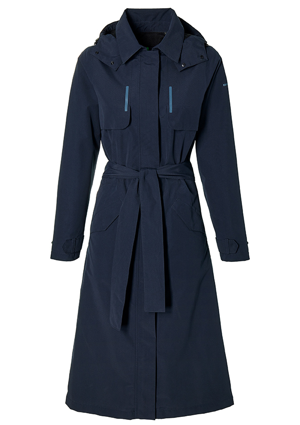 BASIL TRENCH MOSSE FEMME BLEU