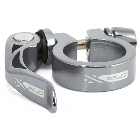 XLC PC-L04 COLLIER POUR TIGE DE SELLE ALUMINIUM FERMETURE RAPIDE 34.9 mm TITANE — vélo électrique
