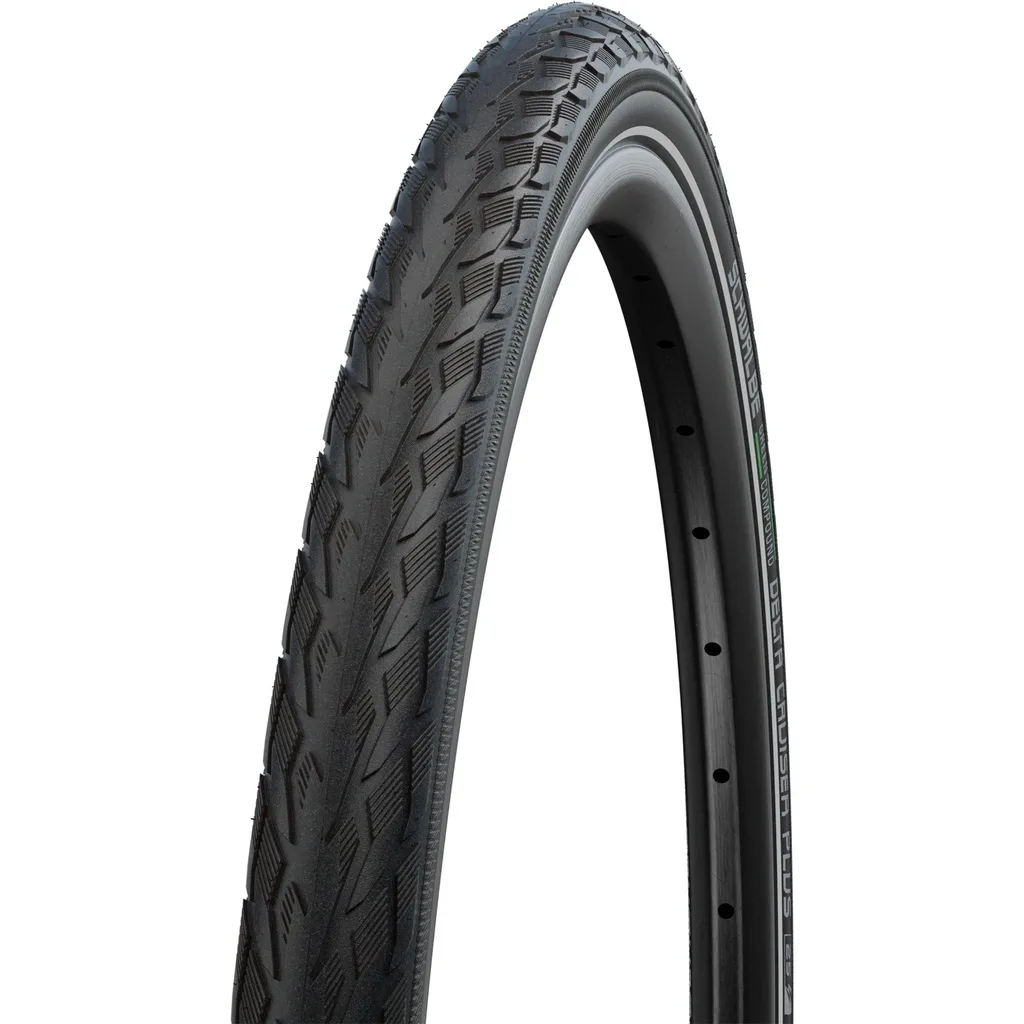 Schwalbe Pneu DELTA CRUISER PLUS 28x1.50 700x38C HS431 ACT P-GUARD TWINSKIN RIGIDE NOIR RÉFLÉ.40-622 — vélo électrique