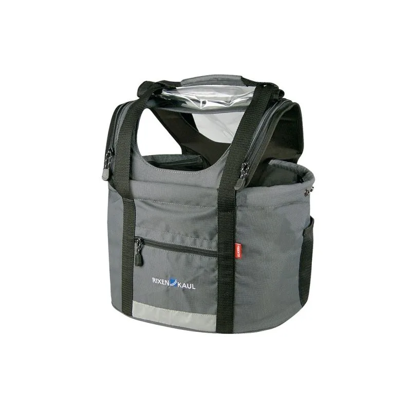 Klickfix Panier avant pour chiens "Doggy" gris, 24l — vélo électrique