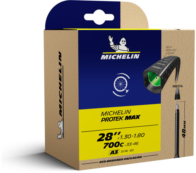 [ECOX275965] Michelin Chambre à Air Protek Max 28x1.30-1.75 presta 48mm (33-46/622)