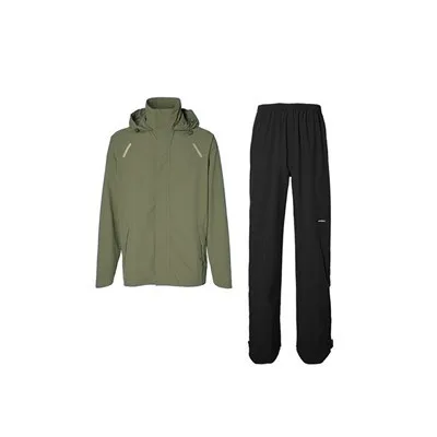 Basil Hoga ensemble de pluie unisex Vert olive — vélo électrique