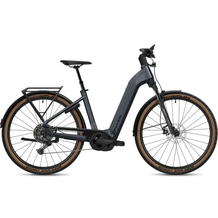 [ECOX295200] Flyer Gotour 5.12 CX - cadre ouvert (S, Gris, 750 Wh)