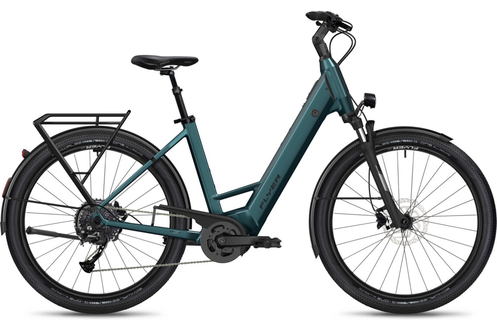 [ECOX296833] Flyer Gotour EL 3.12 XC - cadre ouvert (XS/S, Vert, 625 Wh)