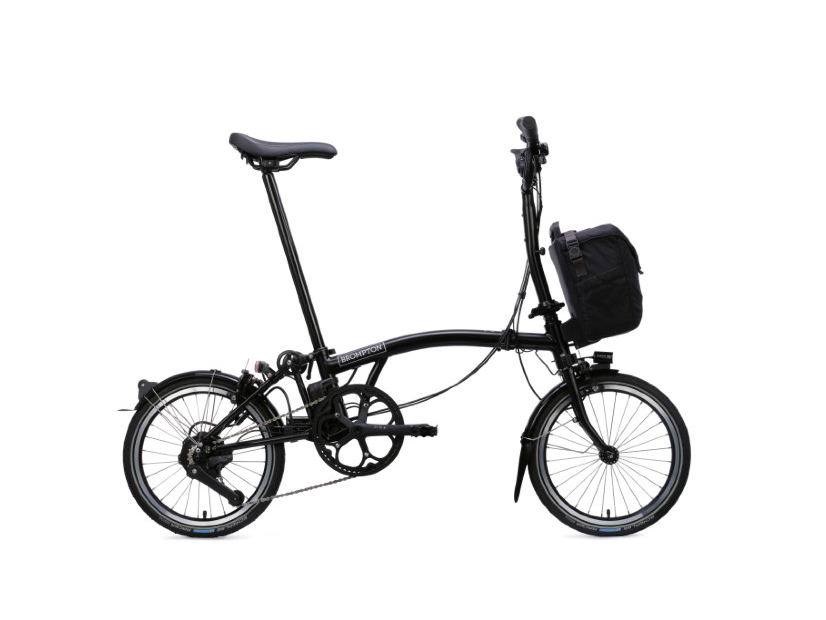 [ECOX297437] Brompton Electric C Line e-Motiq System - 4 vitesses (S/M, Noir, 345 Wh, Sans porte-bagages)