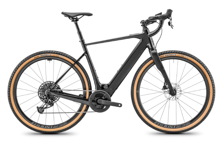 [ECOX299641] Moustache Dimanche 29 gravel 4 (S, Noir, 400 Wh, Sans Garde-boue)