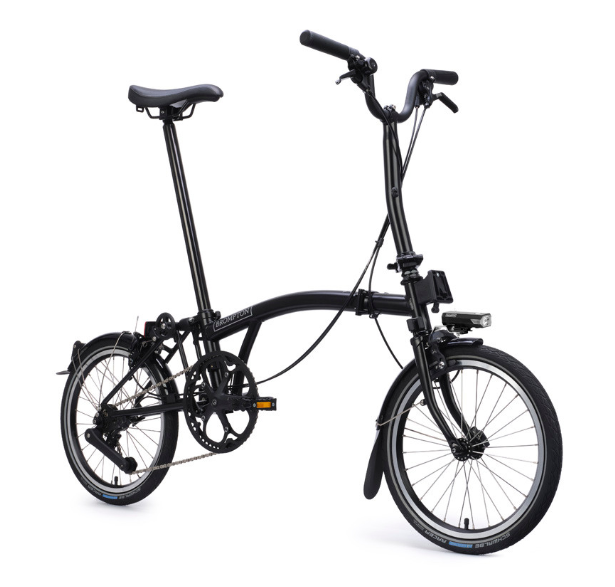 [ECOX305822] Brompton C Line - 4 vitesses (S/M, Noir, Sans porte-bagages)