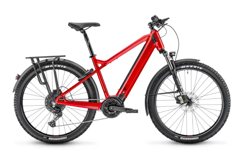 [ECOX350616] VTT électrique Moustache Samedi 27 OFF 2 Classic Nyon (M, Rouge, 500 Wh, Cadre droit)