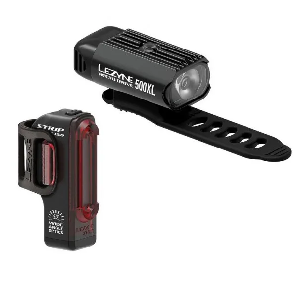 Lezyne LED Hecto Drive XL Avant + Strip Arrière — vélo électrique