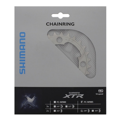 [Ecox158873] Shimano Plateau 28D-AGauche XTR FC-M985 For 40-28T